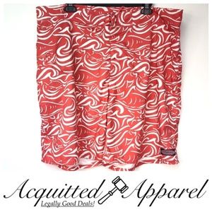 Vineyard Vines Red Wave Board Short Swim Trunks